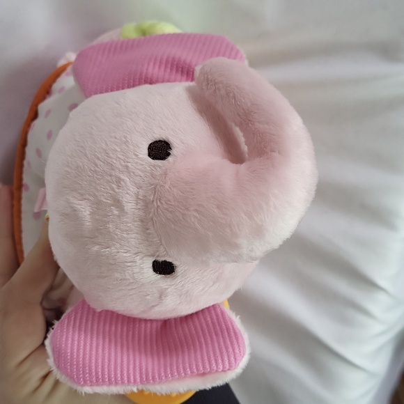 Carters Elephant Rattle New Never Used 2013 Plush Tactile Baby Toy - Picture 3 of 11